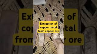 Extraction of copper metal from copper ore minerals copperextraction [upl. by Imnubulo]