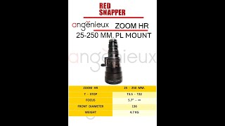 Angenieux Zoom HR 25250MM RED VRAPTOR XL 7K 179 By REDSNAPPER [upl. by Raven277]