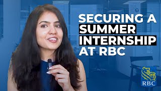 HOW I GOT A SUMMER INTERNSHIP AT RBC WITH NO FINANCE EXPERIENCE [upl. by Maritsa]