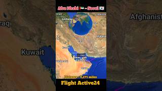 Abu Dhabi to Seoul flight Route ✈️  Etihad Airways  flight aviation [upl. by Yortal]