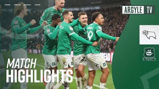 Match Highlights  Derby County v Argyle [upl. by Ferdinand]