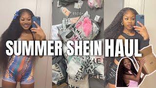 HUGE 500 Summer SHEIN Haul 🛍️ Y2K amp coquette styles 🎀  more  50 items  Bathing suits 💕 [upl. by Anidene]