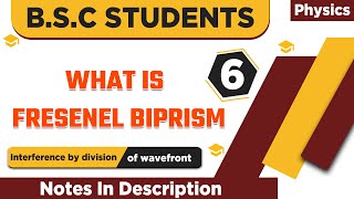 Fresenel Biprism In Easy Way With Notes [upl. by Ennaoj]