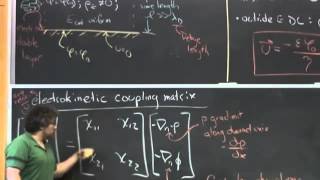 Electrokinetic coupling matrix Onsager kinetic matrix for microfluidics [upl. by Maryjo]