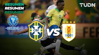 Resumen y goles  Brasil vs Uruguay  CONMEBOLEliminatoria 2024  TUDN [upl. by Ellainad]