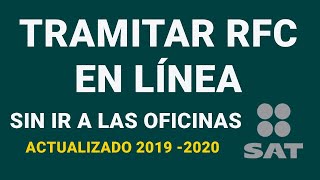 SACAR RFC en LĆ¨NEA y GUARDARLO EN PDF GRATIS  sin ir a las oficinas del SAT Por PRIMERA vez [upl. by Namref]