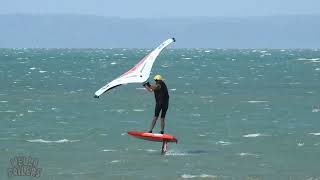 Wellington Point Qld very Windy Wing Foil Windsurf [upl. by Connie]