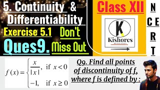 Exercise 51 Continuity And Differentiability class 12 Q9 [upl. by Navetse]