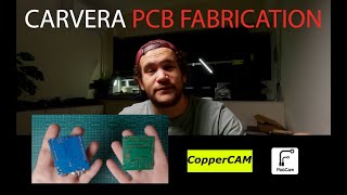 Carvera PCB fabrication CopperCAM VS FlatCAM [upl. by Lynsey]