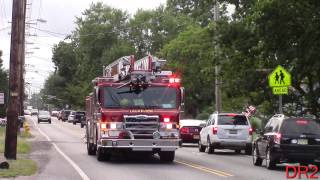 Brick Fire Department Laurelton FC Quint 2325 Responding 82015 [upl. by Shere]