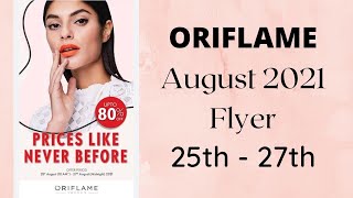 Oriflame August 2021 Flyer 2  25th 27th  By HealthAndBeautyStation [upl. by Dennard]