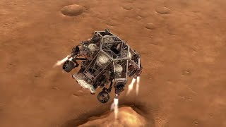 NASAs Mars 2020 Perseverance Rover Landing Animations [upl. by Laucsap]