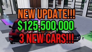 3 NEW CARS 1 LIMITED Update In Roblox Mansion Tycoon🌴 [upl. by Sherrill278]