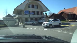 Driving in Switzerland from Jegenstorf to Münsingen via Krauchthal [upl. by Amikay142]