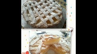 CROSTATA DI PASTA FROLLA SENZA BURRO CON CREMA DI LIMONE ALLACQUA [upl. by Nosyerg]