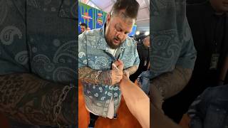 Asking Jelly Roll to give me a tattoo 😳 jellyroll celebrity tattoo [upl. by Kiah]