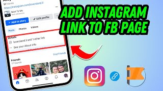 How To Add Instagram Link To Facebook Page [upl. by Rodman]