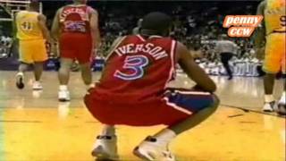 Allen Iverson Breaks Nick Van Exels Ankles [upl. by Nahpos]