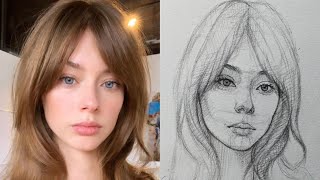 The Loomis Method A Beginners Guide to Portrait Drawing FarjanaDrawingAcademydrawingtutorial20 [upl. by Oicneserc]