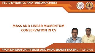 Mass and linear momentum conservation in CV [upl. by Fachanan]