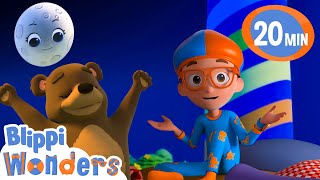 Blippis Bedtime Routine 😴🌜 Blippi Learns Something New  Learning Videos for Kids 🔵🟠 [upl. by Oilegor752]