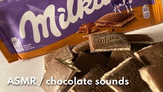 ASMR  Chocolate Sounds 🍫 Tapping Scratching Snapping… no talking [upl. by Htebaras]