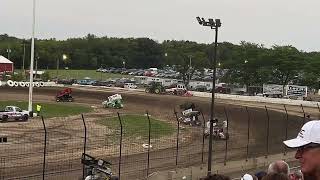 Winged 604 Heat Race 2  part12 on 8142024 at Wilmot raceway [upl. by Bank324]