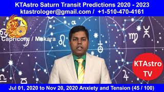 Capricorn  Makara Rasi  Saturn Transit 2020  2023 Predictions [upl. by Philly]