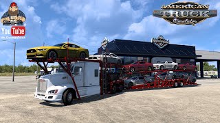 ATS v150 KENWORTH T660 CAR HAULER v10 Autotransporter [upl. by Yggam]