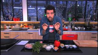 Croquettes de poulet en cornet la recette dAbdel Alaoui  C à vous  17022015 [upl. by Marte]