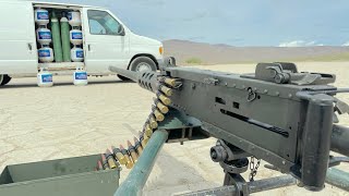 50cal m2 vs Van full of Oxygen and propane [upl. by Inahet]