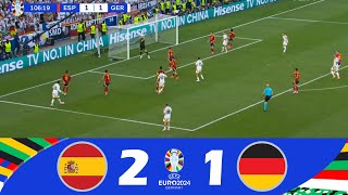 Espagne contre Allemagne 21  UEFA Euro 2024  Résumé de Match [upl. by Aibara]