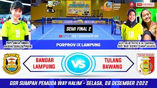 LIVE SEMI FINAL PORPROV LAMPUNG 2022 VOLI PUTRI BALAM RAISYAPOPIANILAANGGI 🆚 TUBA SELIN cs [upl. by Enirhtac]