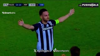 Andrija Živković Goal PAOK Vs Malmö 32 All Goals Results Extended Highlights [upl. by Yvette507]