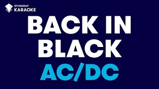 ACDC  Back In Black Karaoke With LyricsStingrayKaraoke [upl. by Barta]