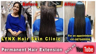 Before and After  permanent Hair Extensions  919870405556 [upl. by Monie348]