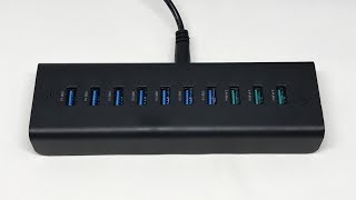 Aukey 7 Port USB 30 Hub with 3 Charging Ports [upl. by Maccarthy]