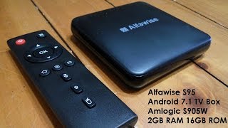 Alfawise S95 Android TV Box Review [upl. by Ylrrad]