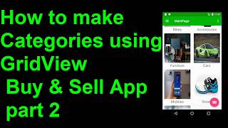 How to make category activity using GridView in Android Studio Part 2 [upl. by Assiralc284]