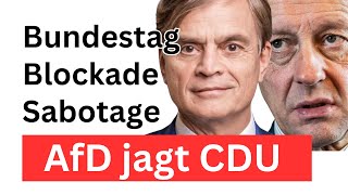 Sabotage pur CDU blockiert Bundestag [upl. by Annavoeg]