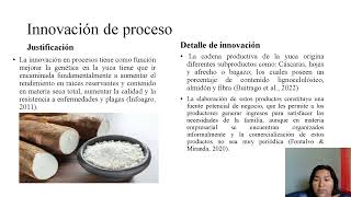 Tipos de innovación  Harina de yuca [upl. by Jenny927]