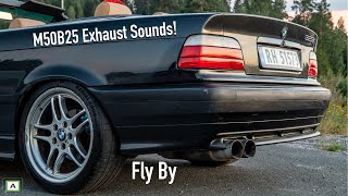 BMW E36 325i Magnaflow Exhaust Revs and Fly By [upl. by Rayford]