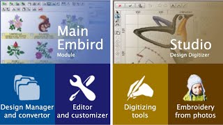 Embird Machine Embroidery and Digitizing Software ▶️ Overview [upl. by Ennaitak]