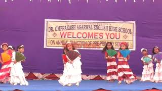 Dr omprakash agarwal english high school annual function 2019 हवा हवाई Sr KG [upl. by Sivel]