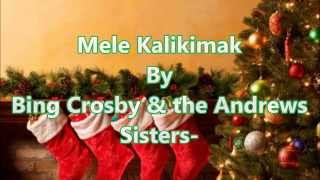 Mele Kalikimaka with Lyrics By Bing Crosby amp the Andrews Sisters [upl. by Artima]