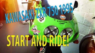 Kawasaki ZXR 750 1995  Start and Ride [upl. by Sone]