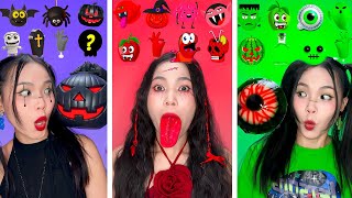 Eating Halloween Food ASMR Mukbang Compilation 👻 [upl. by Eibba630]