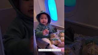 Baby bassinet on board Singapore Airlines Boeing787 [upl. by Niveg211]