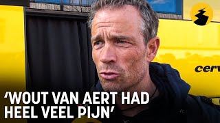 Grischa Niermann na horrorcrash in Dwars door Vlaanderen quotWout van Aert had heel veel pijnquot [upl. by Olsewski824]