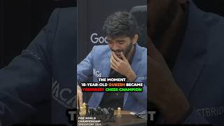 Gukesh STARTS CRYING After BECOMING the YOUNGEST WORLD CHESS CHAMPION EVER in CHESS HISTORY [upl. by Lattimer]